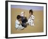 Children in Desert, Morocco-Michael Brown-Framed Photographic Print