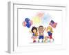 Children in July-MAKIKO-Framed Giclee Print