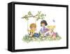 Children in May-MAKIKO-Framed Stretched Canvas