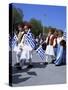 Children in National Dress Carrying Flags, Independence Day Celebrations, Greece-Tony Gervis-Stretched Canvas