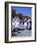 Children in National Dress Carrying Flags, Independence Day Celebrations, Greece-Tony Gervis-Framed Photographic Print