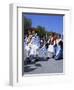 Children in National Dress Carrying Flags, Independence Day Celebrations, Greece-Tony Gervis-Framed Photographic Print