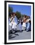 Children in National Dress Carrying Flags, Independence Day Celebrations, Greece-Tony Gervis-Framed Photographic Print