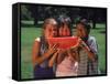 Children in Park Eating Watermelon-Mark Gibson-Framed Stretched Canvas