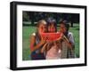 Children in Park Eating Watermelon-Mark Gibson-Framed Premium Photographic Print