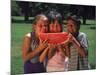 Children in Park Eating Watermelon-Mark Gibson-Mounted Photographic Print
