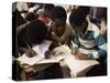 Children in School in Espungabera, Mamica Province, Mozambique, Africa-Liba Taylor-Stretched Canvas