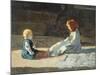 Children in Sun, Circa 1860-Cristiano Banti-Mounted Giclee Print