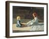 Children in Sun, Circa 1860-Cristiano Banti-Framed Giclee Print