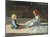 Children in Sun, Circa 1860-Cristiano Banti-Mounted Giclee Print