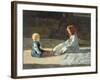 Children in Sun, Circa 1860-Cristiano Banti-Framed Giclee Print