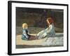 Children in Sun, Circa 1860-Cristiano Banti-Framed Giclee Print