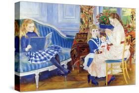 Children in the Afternoon in Wargemont-Pierre-Auguste Renoir-Stretched Canvas