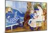 Children In The Afternoon In Wargemont-Pierre-Auguste Renoir-Mounted Art Print