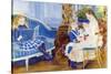 Children In The Afternoon In Wargemont-Pierre-Auguste Renoir-Stretched Canvas