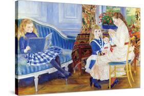 Children In The Afternoon In Wargemont-Pierre-Auguste Renoir-Stretched Canvas