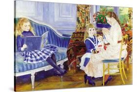 Children In The Afternoon In Wargemont-Pierre-Auguste Renoir-Stretched Canvas