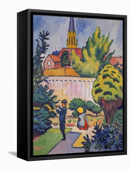 Children in the Garden, 1912-Auguste Macke-Framed Stretched Canvas