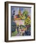 Children in the Garden, 1912-Auguste Macke-Framed Giclee Print