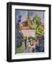 Children in the Garden, 1912-Auguste Macke-Framed Giclee Print