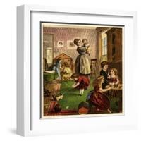 Children in the Nursery-null-Framed Art Print