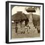 Children in the Playground of a Village School, Japan, 1904-Underwood & Underwood-Framed Photographic Print