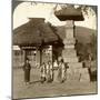 Children in the Playground of a Village School, Japan, 1904-Underwood & Underwood-Mounted Photographic Print