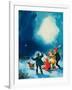 Children in the Snow-null-Framed Giclee Print