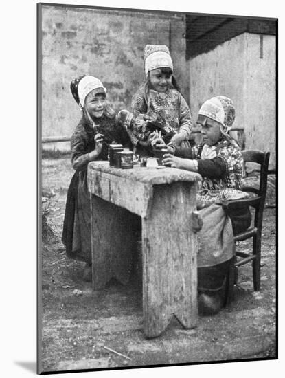 Children in Traditional Dress, Marken, Holland, 1936-Donald Mcleish-Mounted Giclee Print