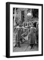 Children in Traditional Dresses-null-Framed Photographic Print