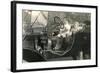 Children in Vintage Car-null-Framed Art Print