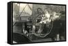 Children in Vintage Car-null-Framed Stretched Canvas