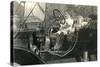 Children in Vintage Car-null-Stretched Canvas