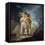 Children Inflating a Bladder, 1778-Francisco de Goya-Framed Stretched Canvas