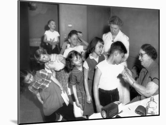 Children Inoculated Against Diphtheria-null-Mounted Photo