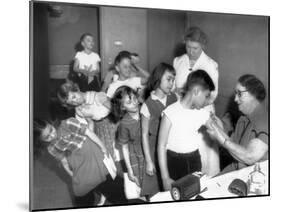 Children Inoculated Against Diphtheria-null-Mounted Photo