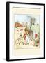 Children Jumped Ropes and Played with Hoops Along a Road-Randolph Caldecott-Framed Art Print