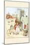 Children Jumped Ropes and Played with Hoops Along a Road-Randolph Caldecott-Mounted Art Print