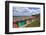 Children Kick Football Near Colourful Beach Huts Above West Cliff Beach-Eleanor Scriven-Framed Photographic Print