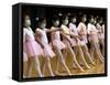 Children Learning Ballet Lessons Wear Masks-null-Framed Stretched Canvas