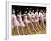 Children Learning Ballet Lessons Wear Masks-null-Framed Photographic Print