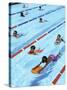 Children Learning to Swim-Bill Bachmann-Stretched Canvas