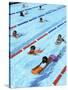 Children Learning to Swim-Bill Bachmann-Stretched Canvas