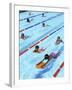 Children Learning to Swim-Bill Bachmann-Framed Premium Photographic Print