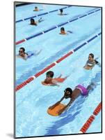 Children Learning to Swim-Bill Bachmann-Mounted Photographic Print