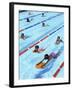 Children Learning to Swim-Bill Bachmann-Framed Photographic Print