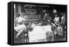 Children Licking Blocks of Ice on Hot Day Photograph-Lantern Press-Framed Stretched Canvas