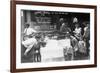 Children Licking Blocks of Ice on Hot Day Photograph-Lantern Press-Framed Premium Giclee Print