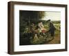 Children Listen to a Shepherd, 1868-Hubert Salentin-Framed Giclee Print