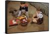 Children Listening to Records-William P. Gottlieb-Framed Stretched Canvas